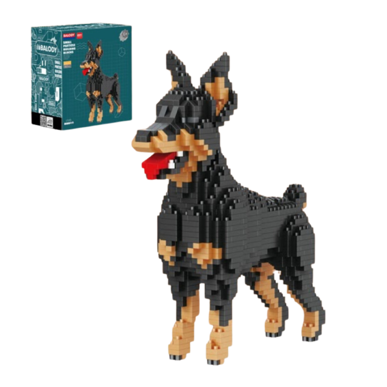 Balody, Pies Doberman mały, klocki konstrukcyjne, 957 elementów