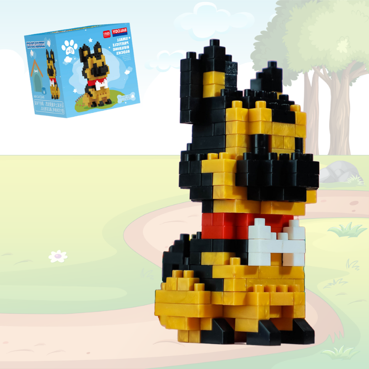 Balody, Piesek mini Owczarek, klocki konstrukcyjne, 193 elementów