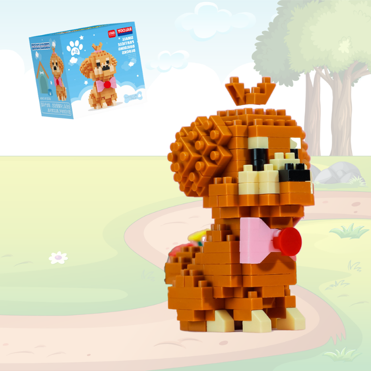 Balody, Piesek mini Pudel, klocki konstrukcyjne, 199 elementów