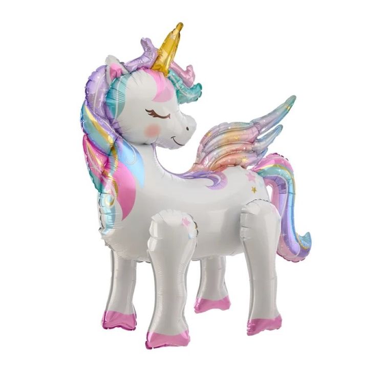 Balon foliowy 3D, jednorożec, 61-66 cm