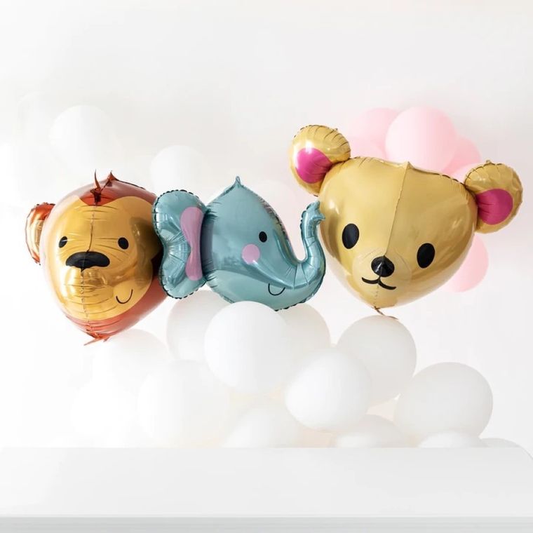 Balon foliowy, słoń trójwymiarowy, 59-51 cm