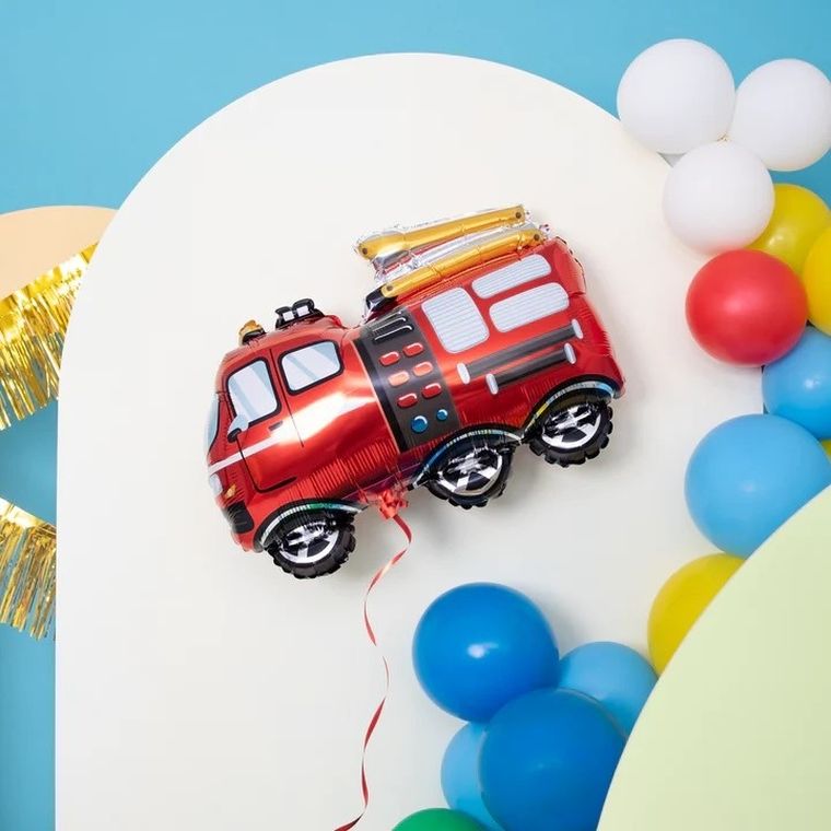 Balon foliowy, wóz strażacki, 68-59 cm