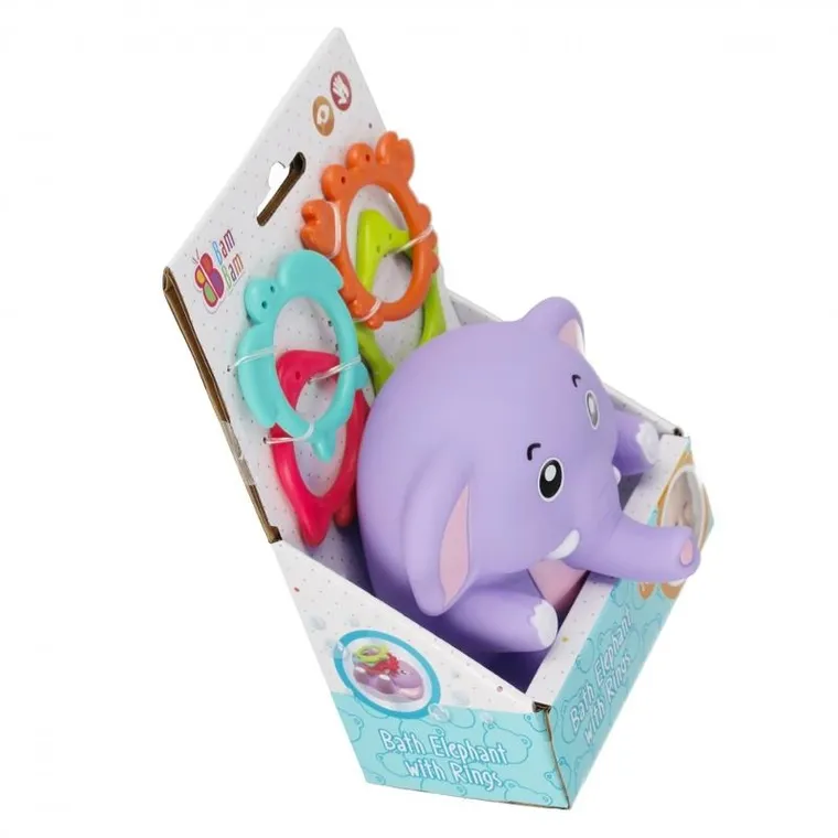 Bam Bam, aktywny słonik, zabawka do kąpieli