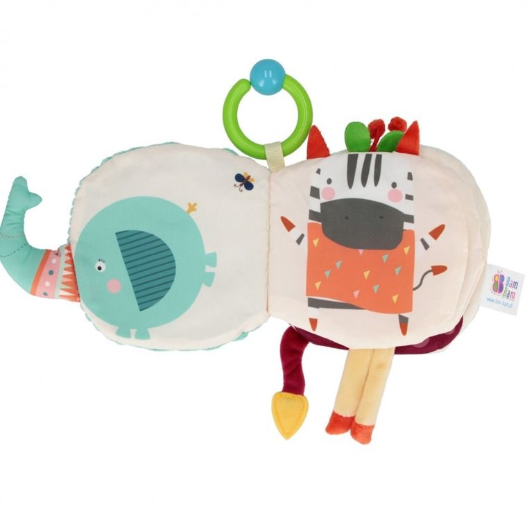 Bam Bam, książeczka sensoryczna, miękka
