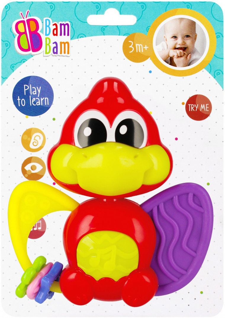 Bam Bam, Muzyczny Dinuś, gryzak, 1 szt.