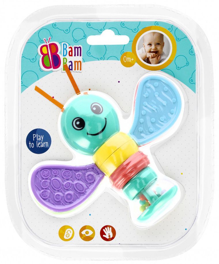 Bam Bam, Pszczółka, grzechotka, 1 szt.