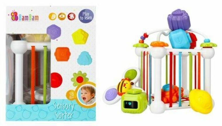 Bam Bam, sorter z klockami sensorycznymi