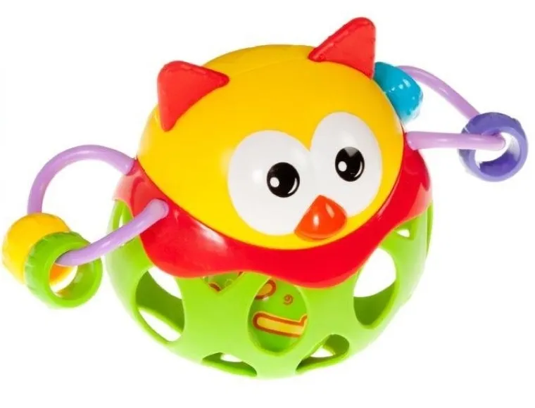 BamBam, sówka, miękka grzechotka