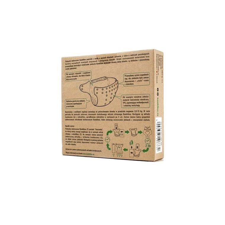 Bambiboo, pieluszka wielorazowa, wkład z mikrofibry