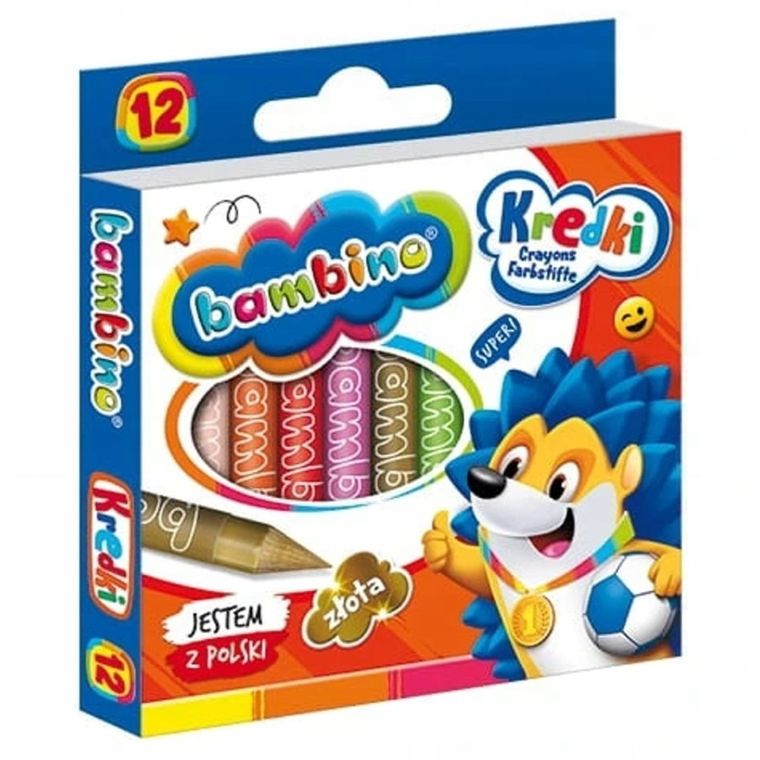 Bambino, kredki szkolne, 12 kolorów