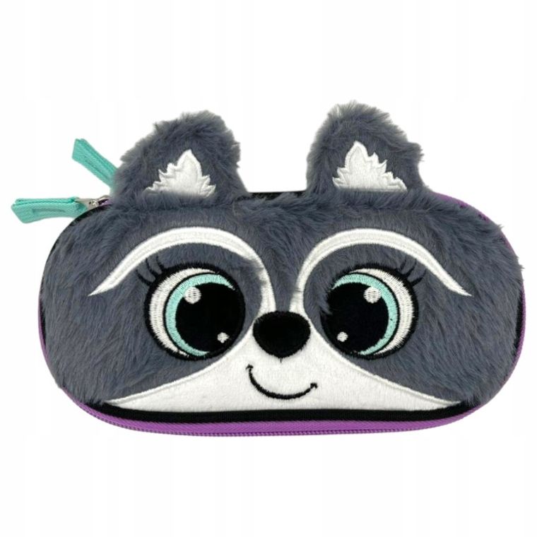 Bambino, piórnik, owalny, Racoon