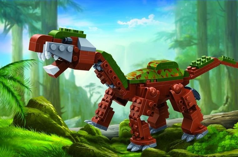 BanBao, Dinozaury, Brontozaur, klocki plastikowe, 138 elementów