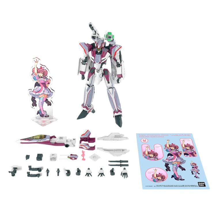 Bandai, HG, Vf-31c Siegfried, Mirage Farina Jenius Use, Deluxe Set, model kolekcjonerski do składania, 1:100