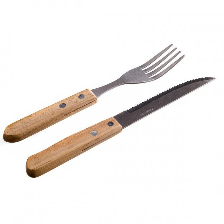 Banquet, zestaw sztućców do steków i pizzy, 12 elementów