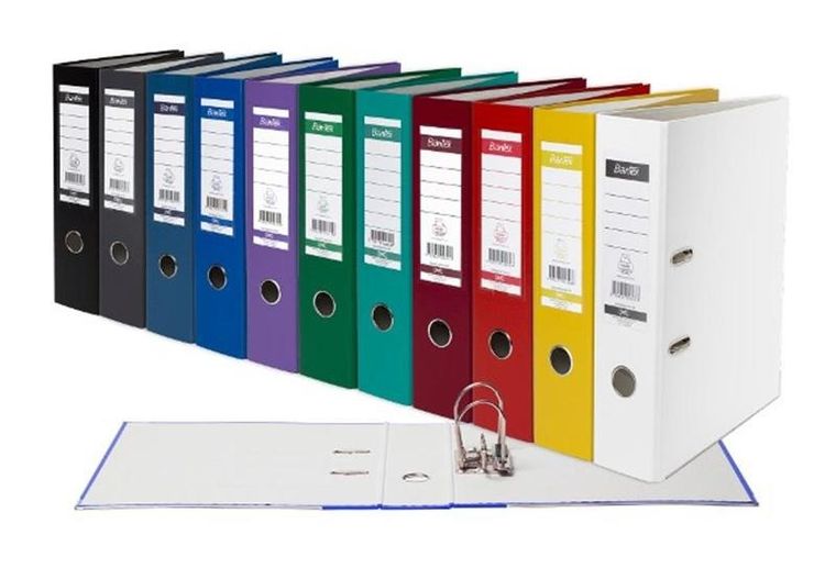 Bantex, segregator A4, Budget 7.5 cm, czerwony