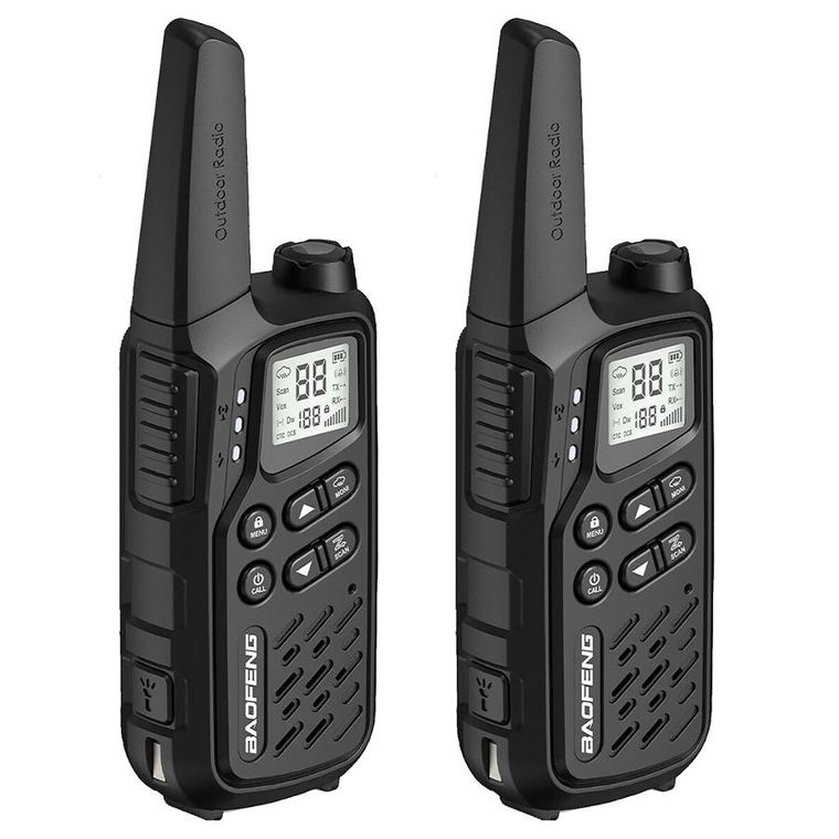 Baofeng, krótkofalówka, BF-T25E, czarna, 2 szt.