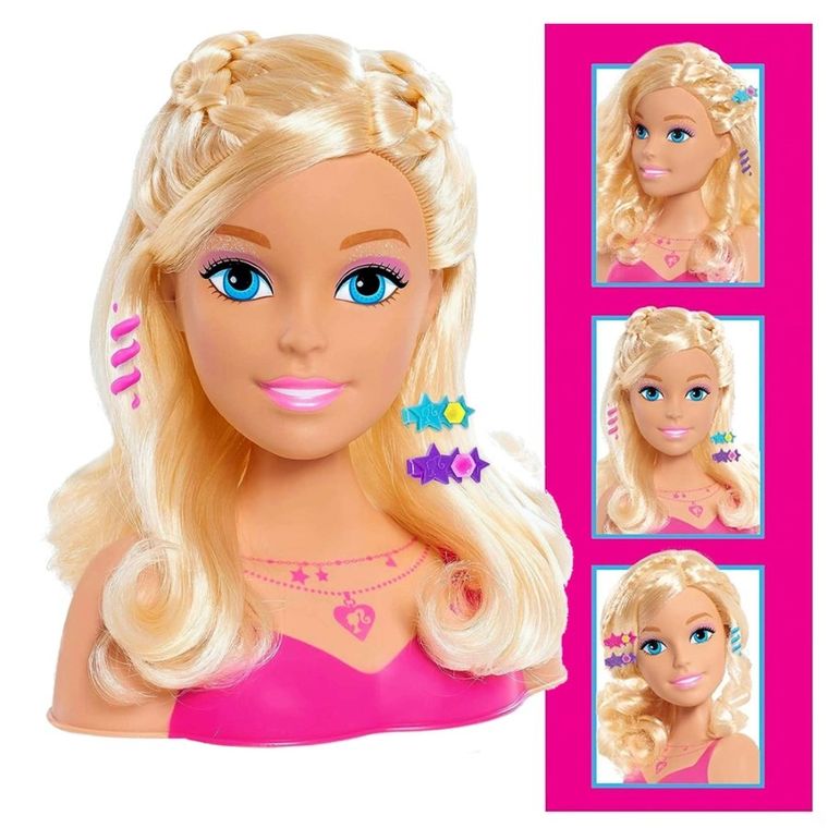 Barbie, głowa do stylizacji, blond