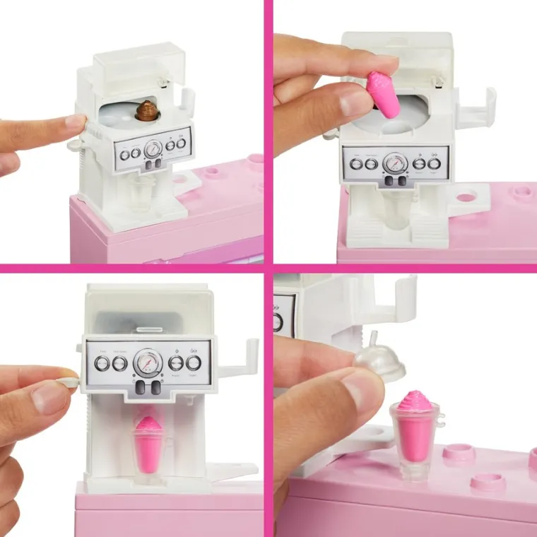 Barbie, Kawiarnia, zestaw do zabawy z lalką i akcesoriami