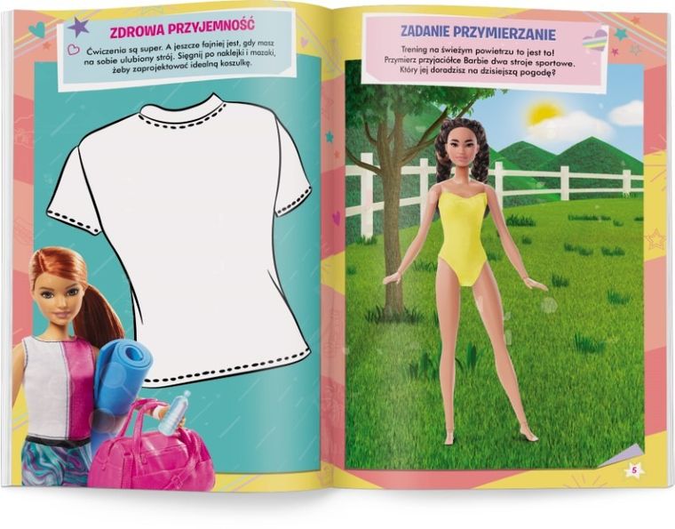 Barbie. Moja szafa. Zmazywanki z naklejkami