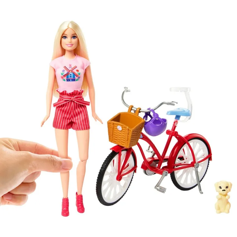 Barbie, Różowy paszport, Przygody w Holandii, zestaw z lalką i akcesoriami