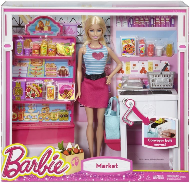 Barbie, Sklep spożywczy, zestaw z lalką