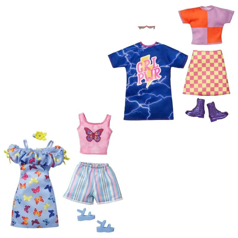 Barbie, ubranka i akcesoria, dwupak, 1 szt.