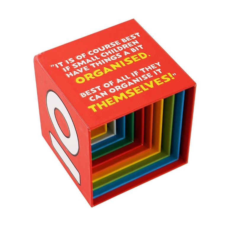 Barbo Toys, Pippi Langstrumpf, kartonowa piramida, 10 klocków