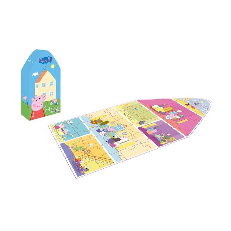 Barbo Toys, Świnka Peppa, Dom, puzzle w ozdobnym pudełku, 39 elementów