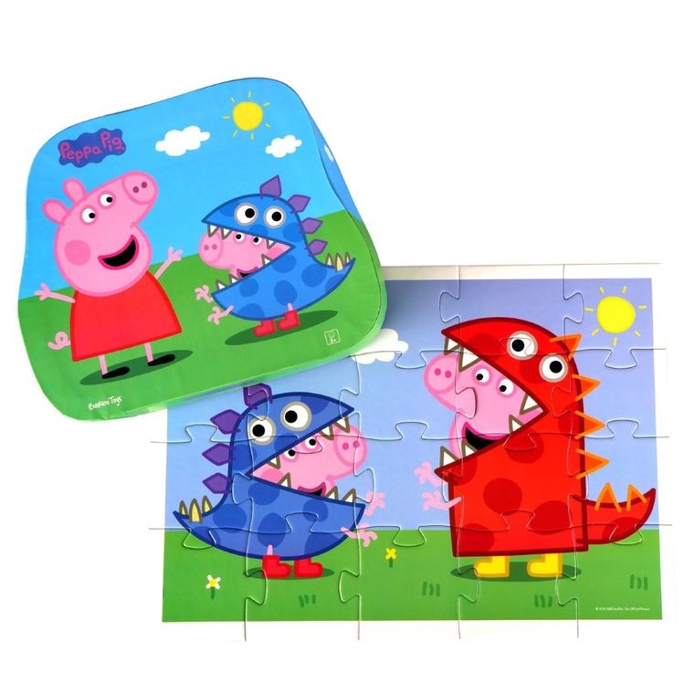 Barbo Toys, Świnka Peppa, George, puzzle w ozdobnym pudełku, 20 elementów