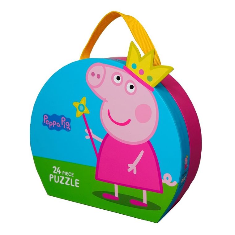 Barbo Toys, Świnka Peppa, Księżniczka Peppa, puzzle w ozdobnej walizce, 24 elementy