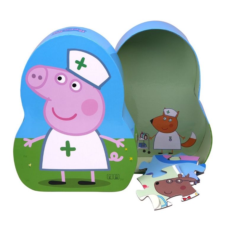 Barbo Toys, Świnka Peppa, Pielęgniarka, puzzle w ozdobnym pudełku, 24 elementy