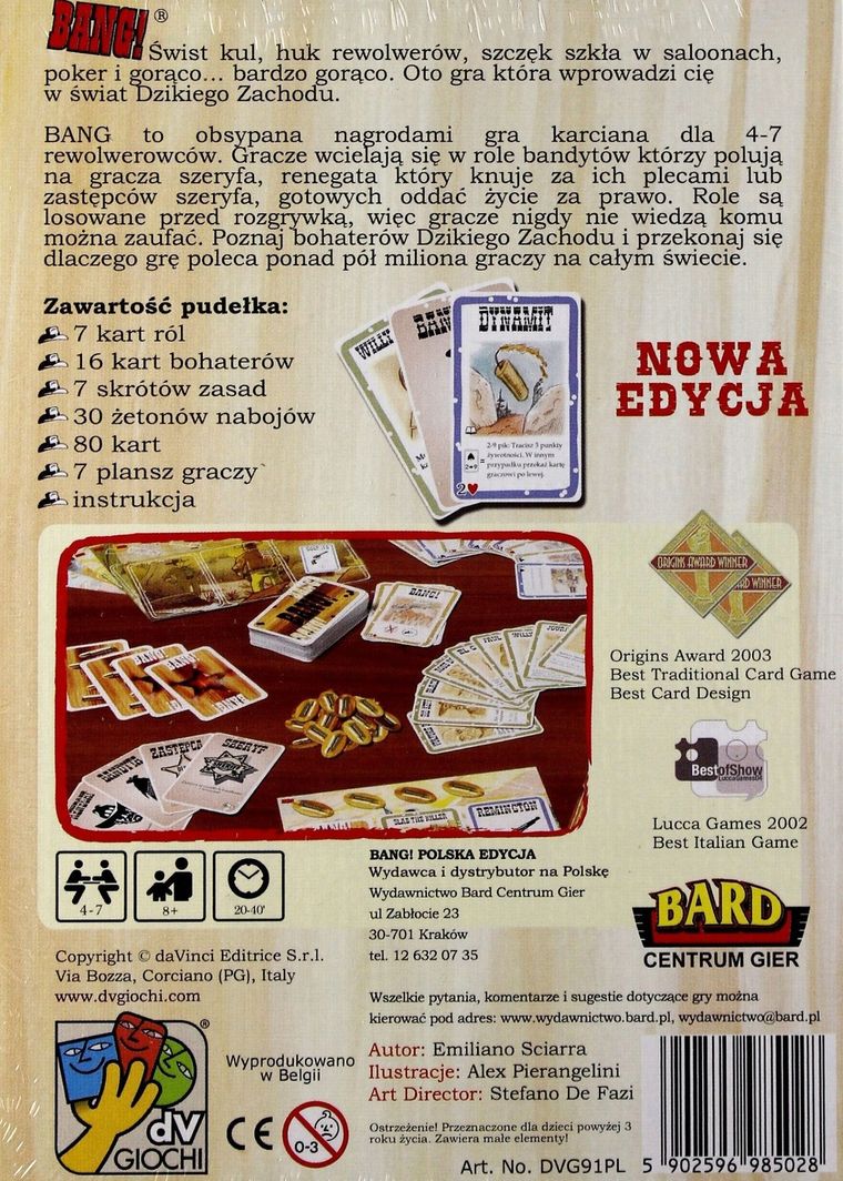 Bard, Bang! gra karciana