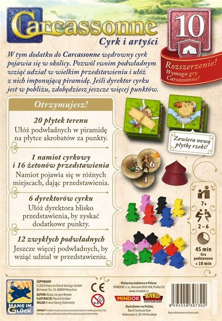 Bard, Carcassonne, Cyrk i Artyści, Edycja 3, dodatek do gry