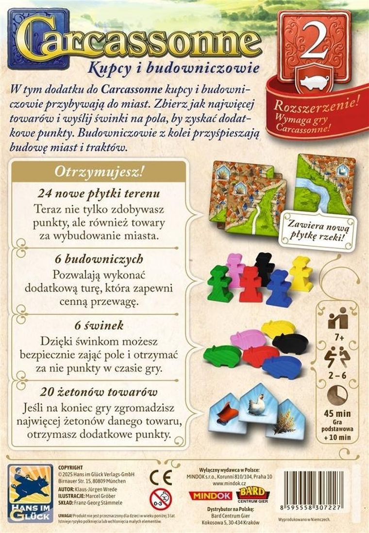 Bard, Carcassonne, Kupcy i Budowniczowie, Edycja 3, dodatek do gry