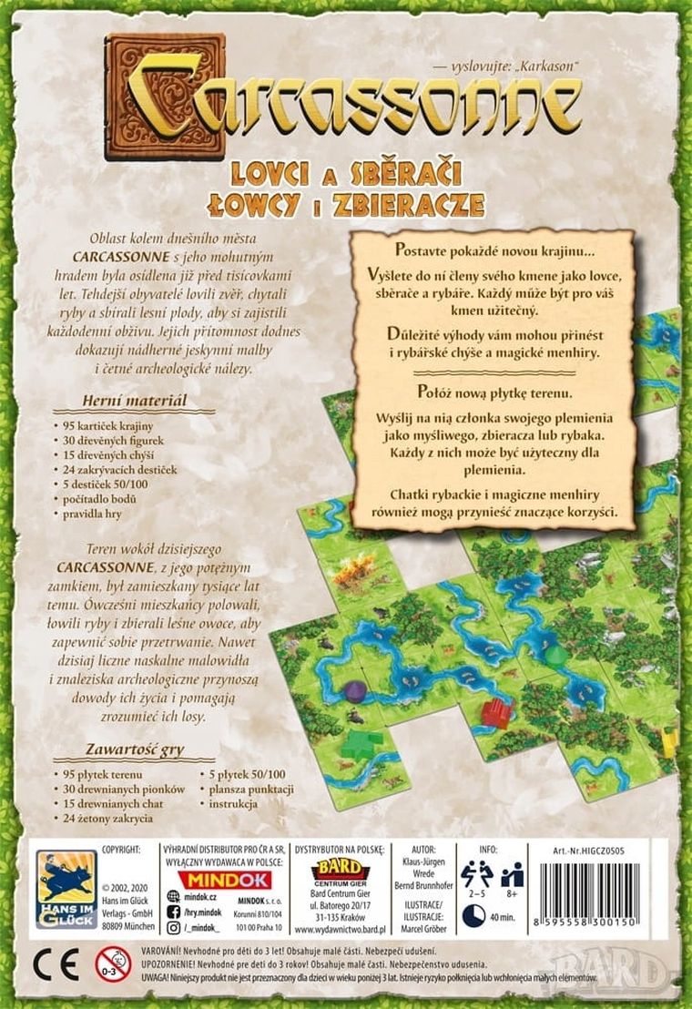 Bard, Carcassonne, Łowcy i Zbieracze, gra strategiczna