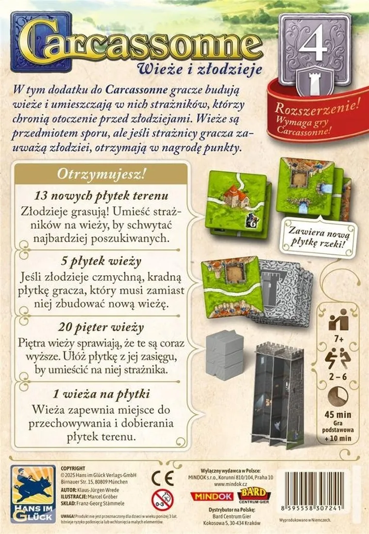 Bard, Carcassonne, Wieże i Złodzieje, Edycja 3, dodatek do gry