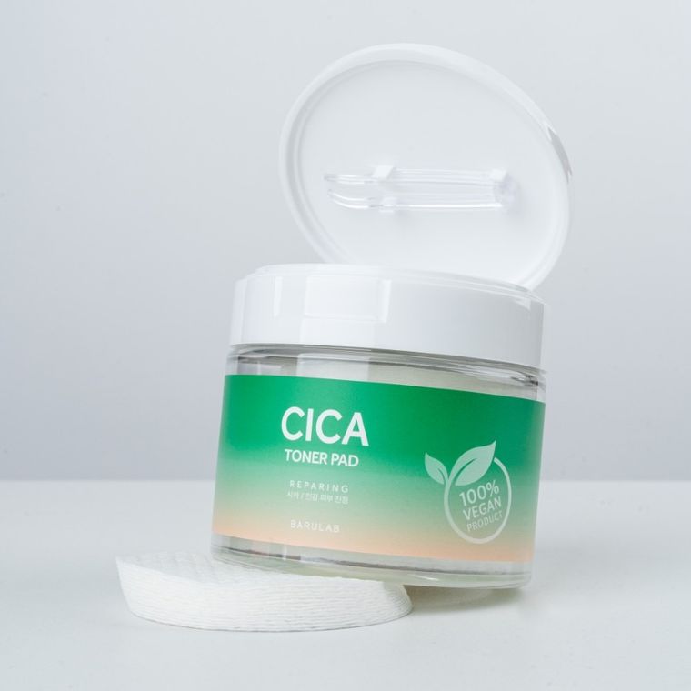 Barulab, The Clean Vegan, płatki tonizujące z centella asiatica (CICA), 160g