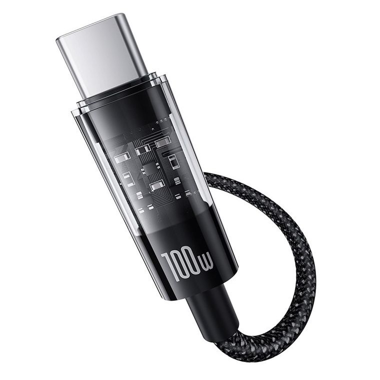 Baseus, kabel, Gem USB-USB C 100W 1m, czarny