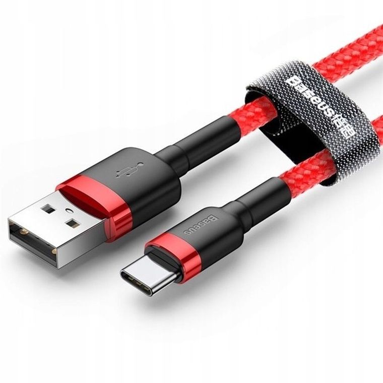 Baseus, kabel Kevlar USB do Type-C, 2A, 2 metry, czerwony