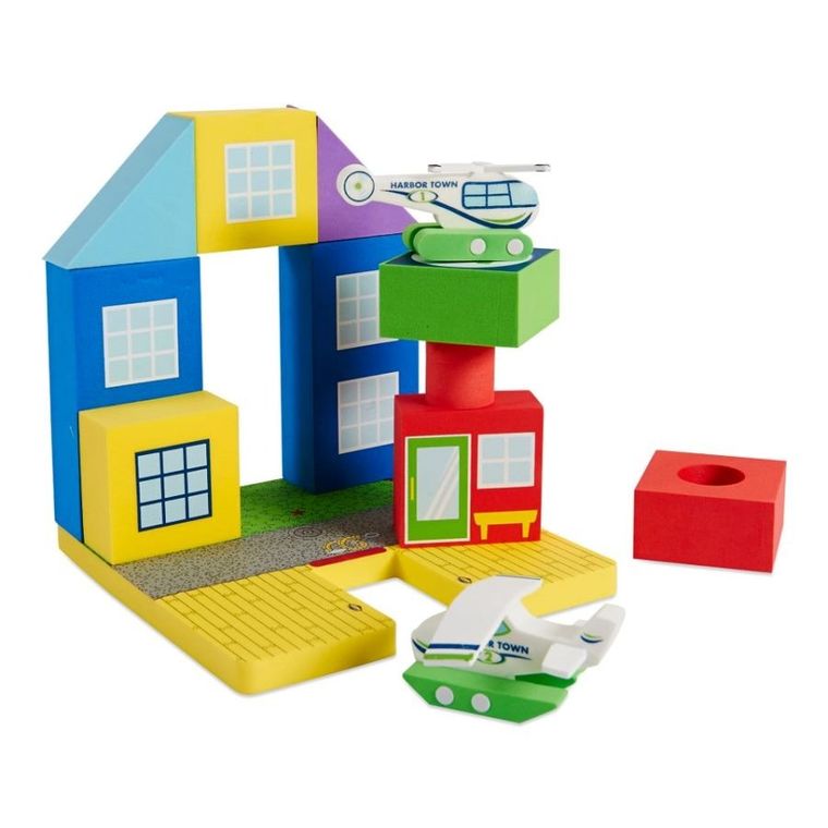 BathBlocks, Lądowisko dla wodolotów, zabawka do kąpieli, 13 elementów