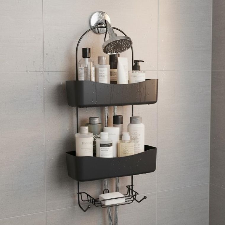 Bathroom Solutions, Arc, półka łazienkowa, metalowa, 24-12-59 cm