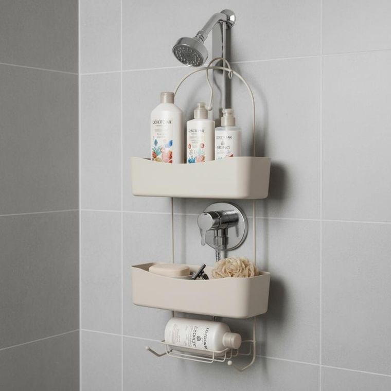 Bathroom Solutions, Arc, półka łazienkowa, metalowa, 24-12-59 cm