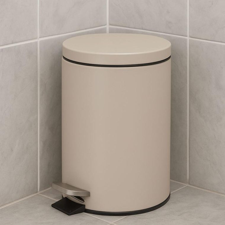 Bathroom Solutions, Noni, kosz na śmieci, metalowy z pokrywą, 3l