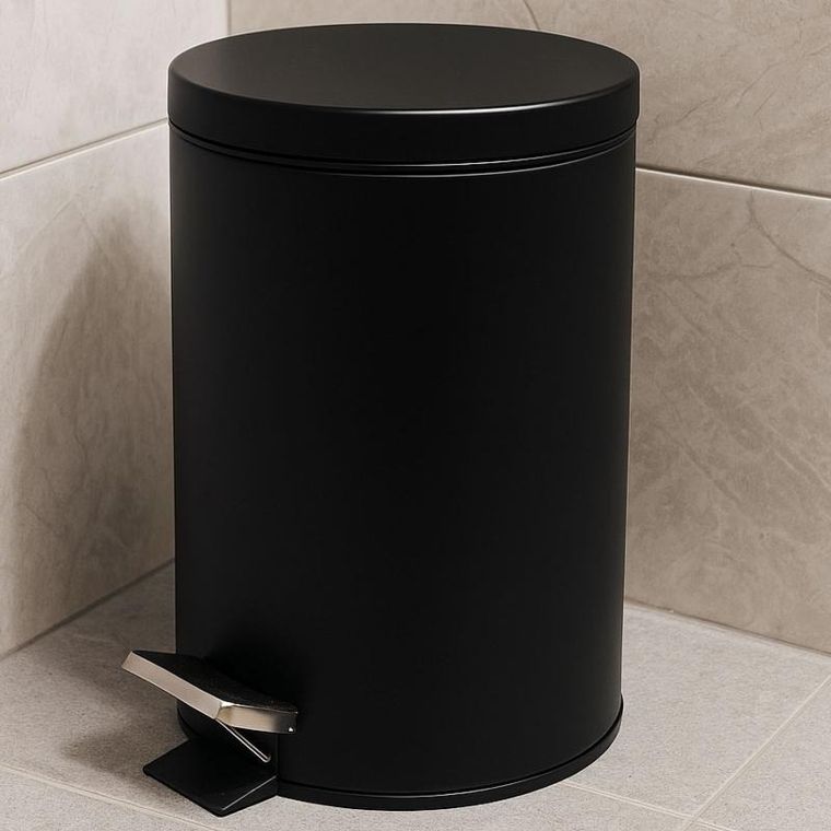 Bathroom Solutions, Noni, kosz na śmieci, metalowy z pokrywą, 3l