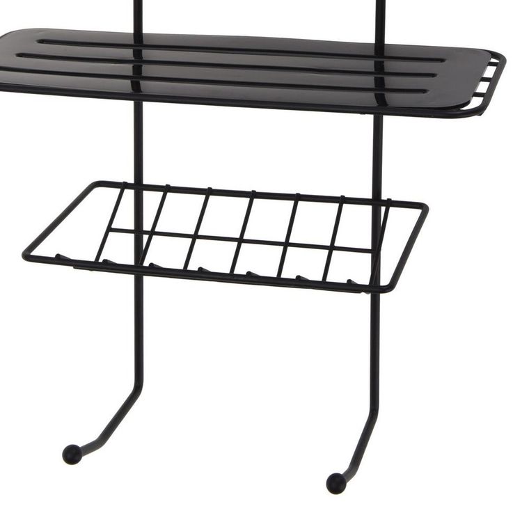 Bathroom Solutions, półka łazienkowa pod prysznic, zawieszana, czarna