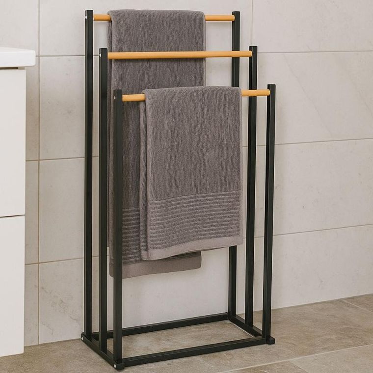 Bathroom Solutions, Seri, stojak na ręczniki do łazienki, 45-23-85 cm