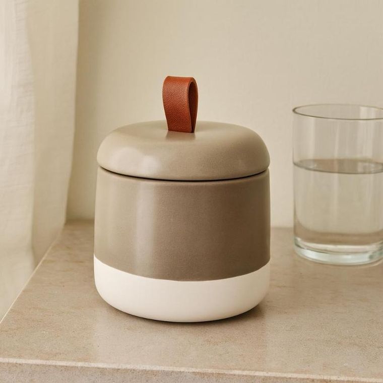 Bathroom Solutions, The Pastels, pojemnik na waciki, ceramiczny, 10 cm