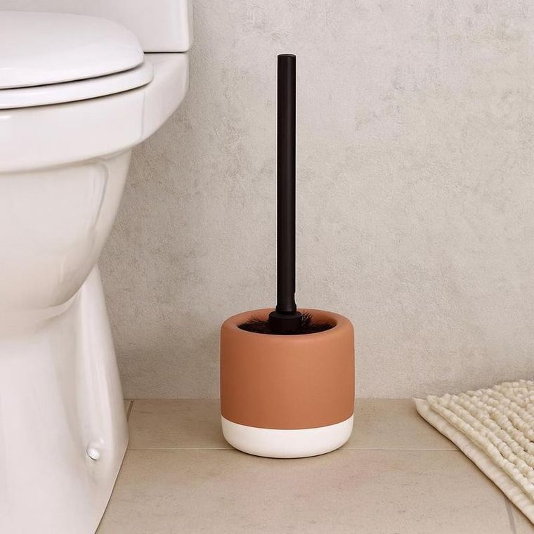 Bathroom Solutions, The Pastels, szczotka do wc, ceramiczny pojemnik, 11.6-38 cm