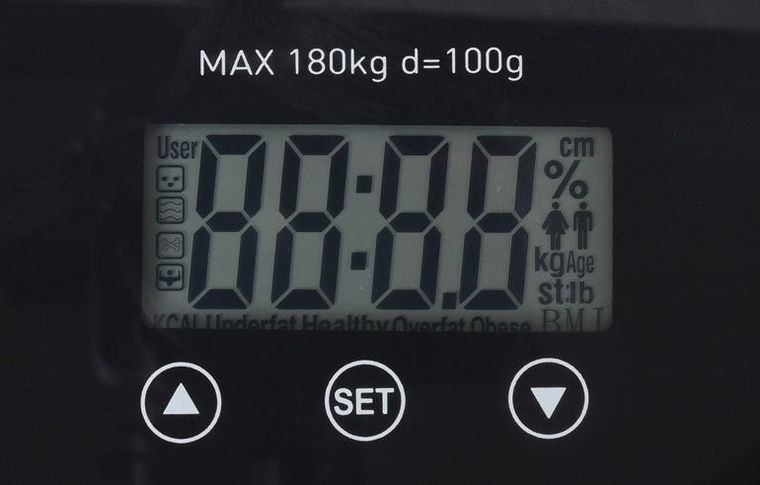 Bathroom Solutions, waga elektroniczna łazienkowa, czarna, 180 kg