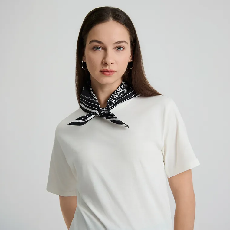 Bawełniana czarna bandana unisex NOWEAR